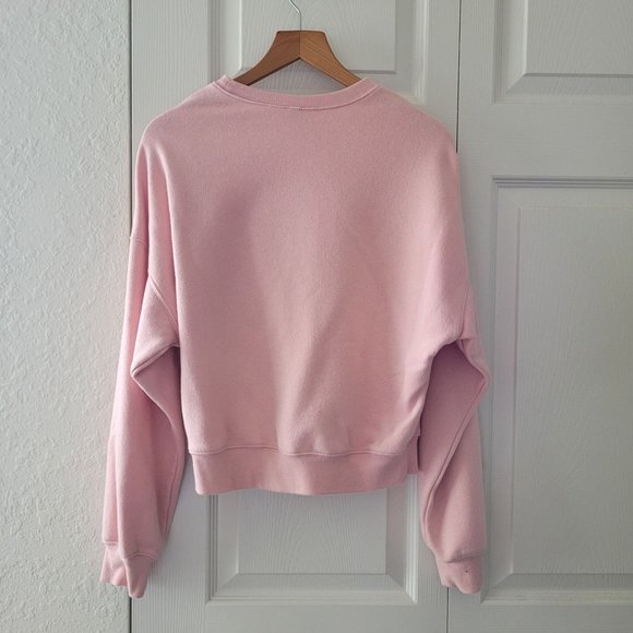 DIVIDED Soft, Comfy Pastel Pink Oversized Angel Youth Sweatshirt Size XS - Picture 3 of 8